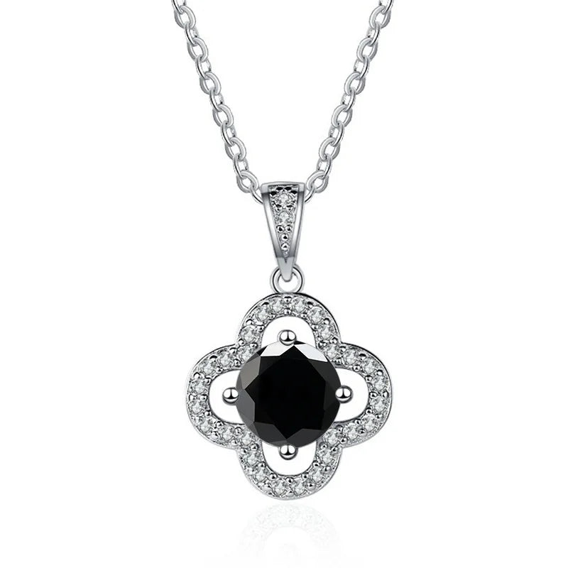 1 Carat Moissanite Pendant Necklace – D Color, 925 Silver