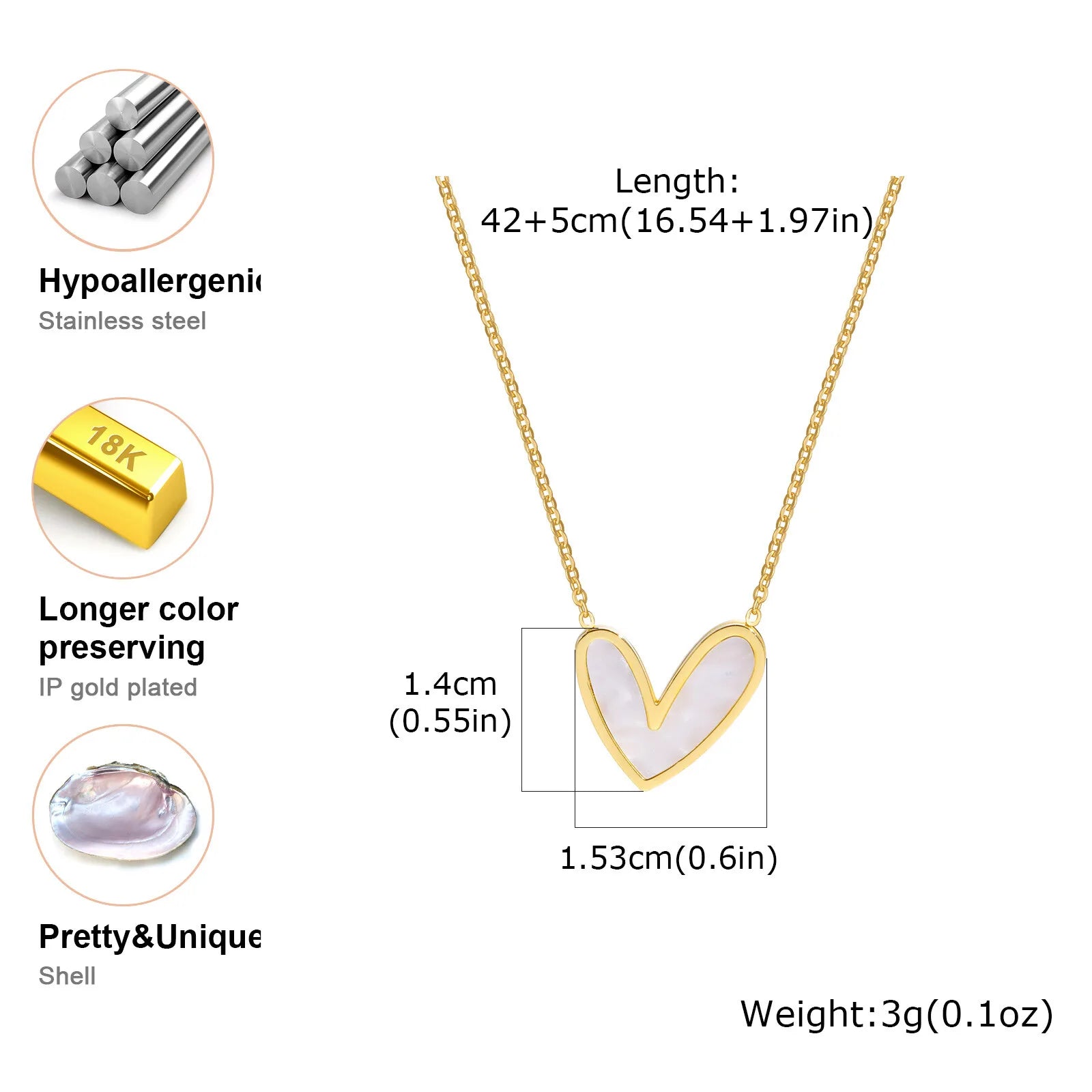 Women’s Layered Stainless Steel Necklace – Minimalist & Nickel-Free