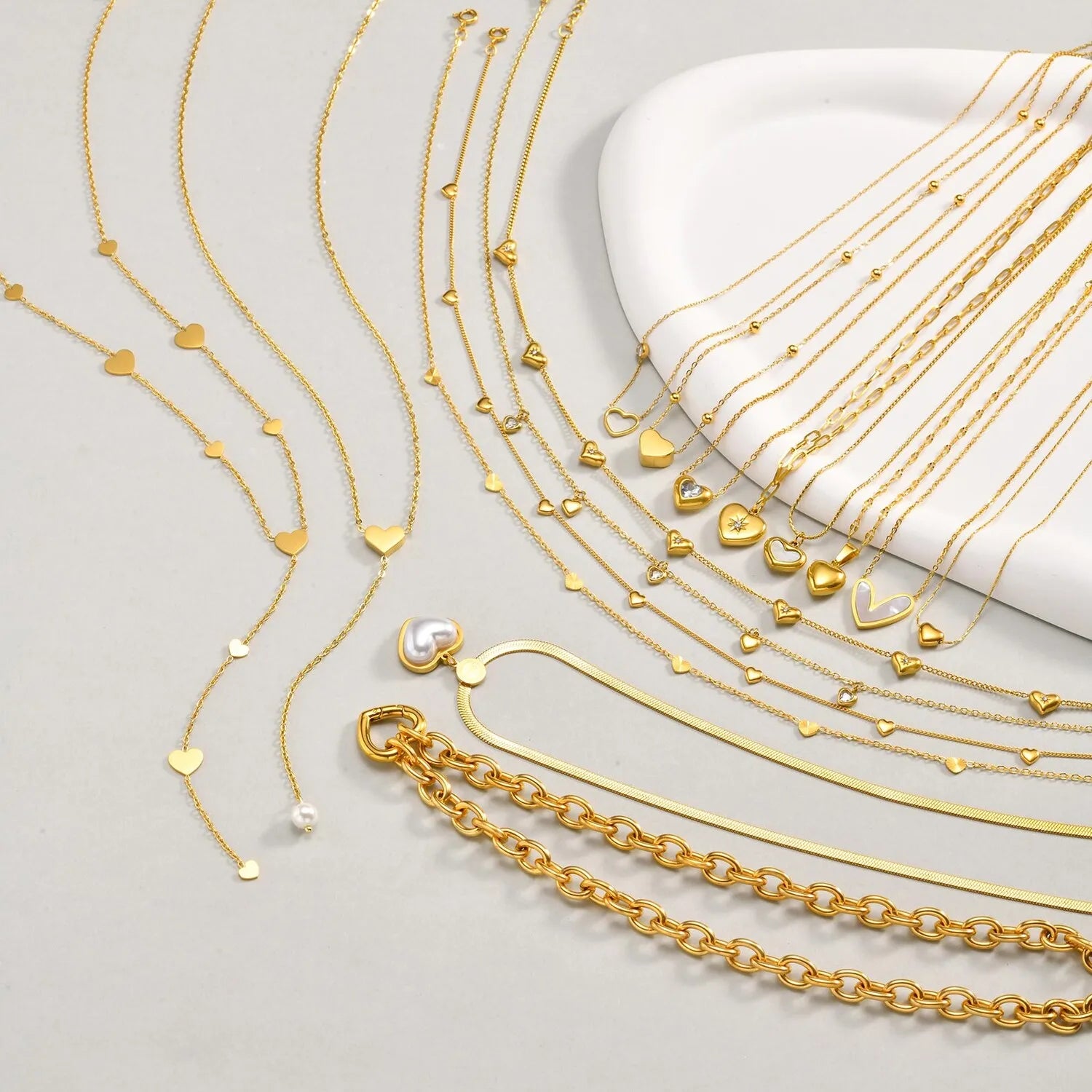 Women’s Layered Stainless Steel Necklace – Minimalist & Nickel-Free