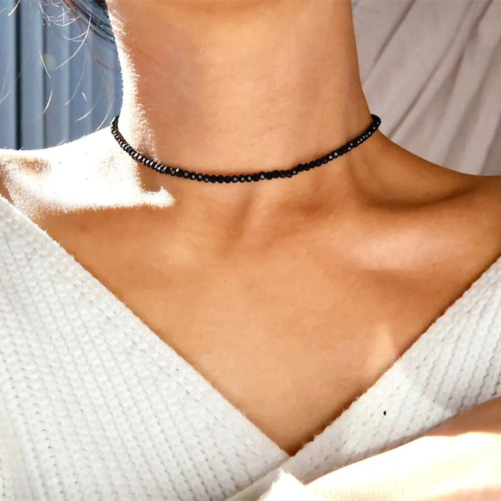Bohemian Multilayer Crystal Drop Necklace for Women