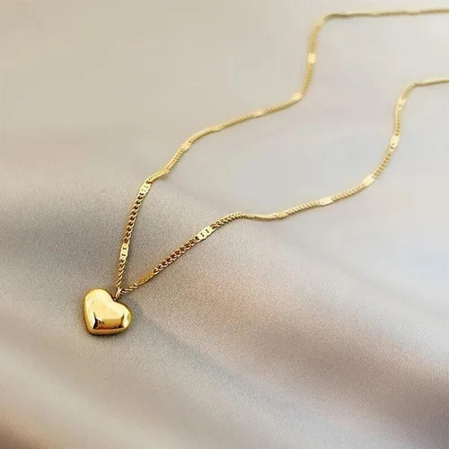 Steel Cross Pendant Necklace – Minimalist Gold Jewelry for Men & Women