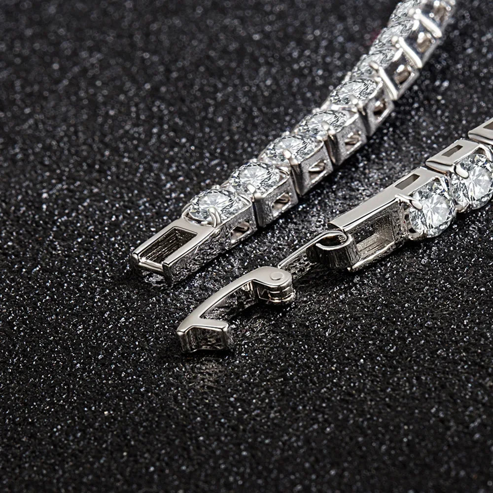 Sterling Silver Zirconia Tennis Bracelet for Women Bridal Jewelry