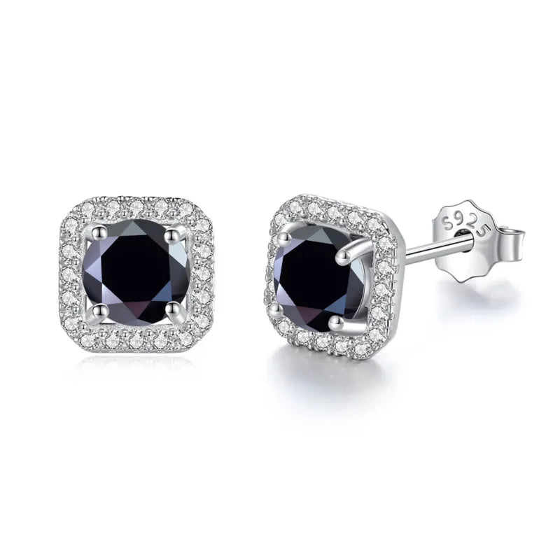 Premium Moissanite Diamond Stud Earrings for Women Sterling Silver