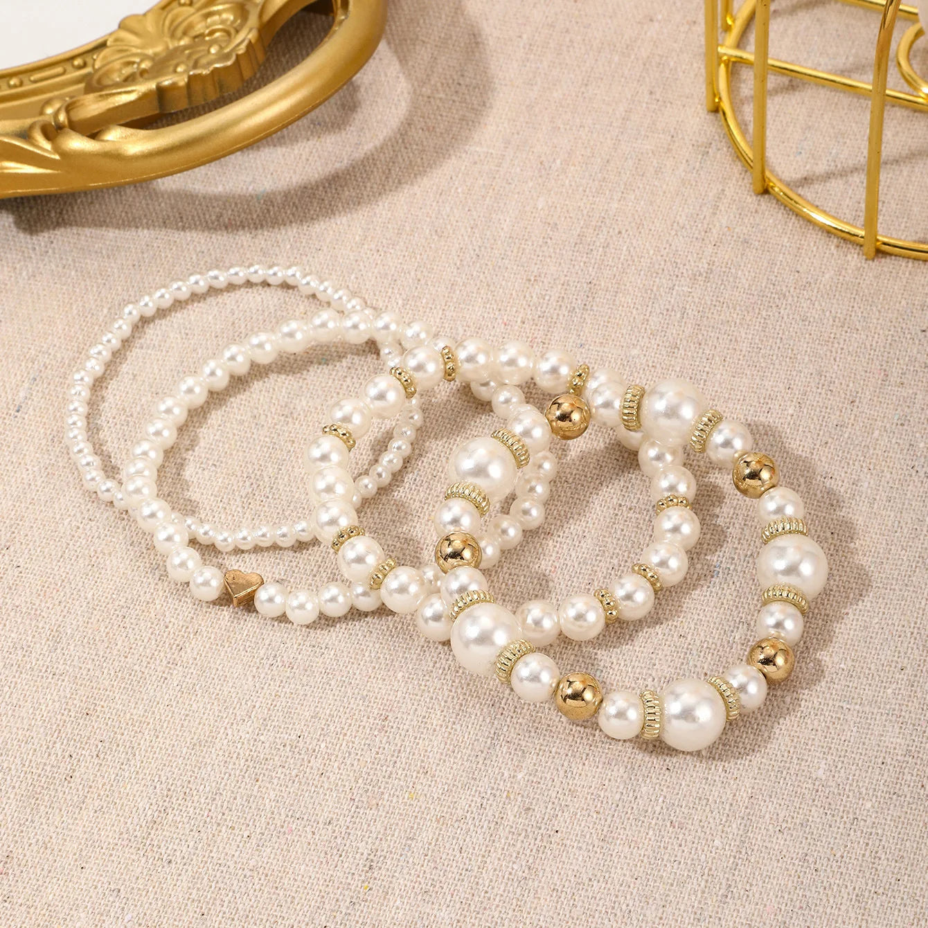 Timeless Romance Pearl Layering Bracelet Collection