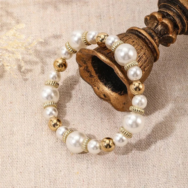 Timeless Romance Pearl Layering Bracelet Collection