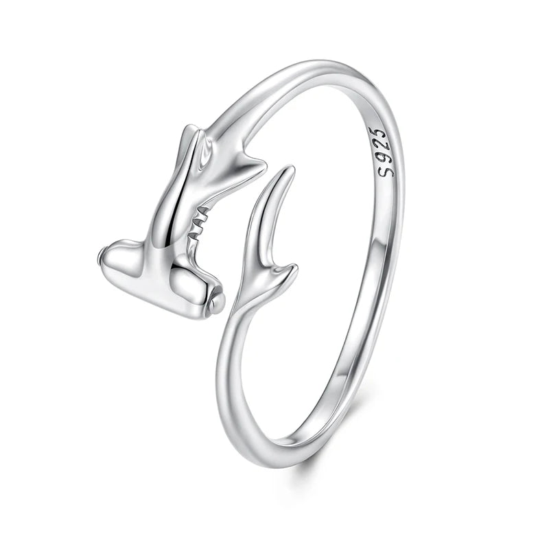 Women’s Adjustable Sterling Silver Zircon Stackable Engagement Ring