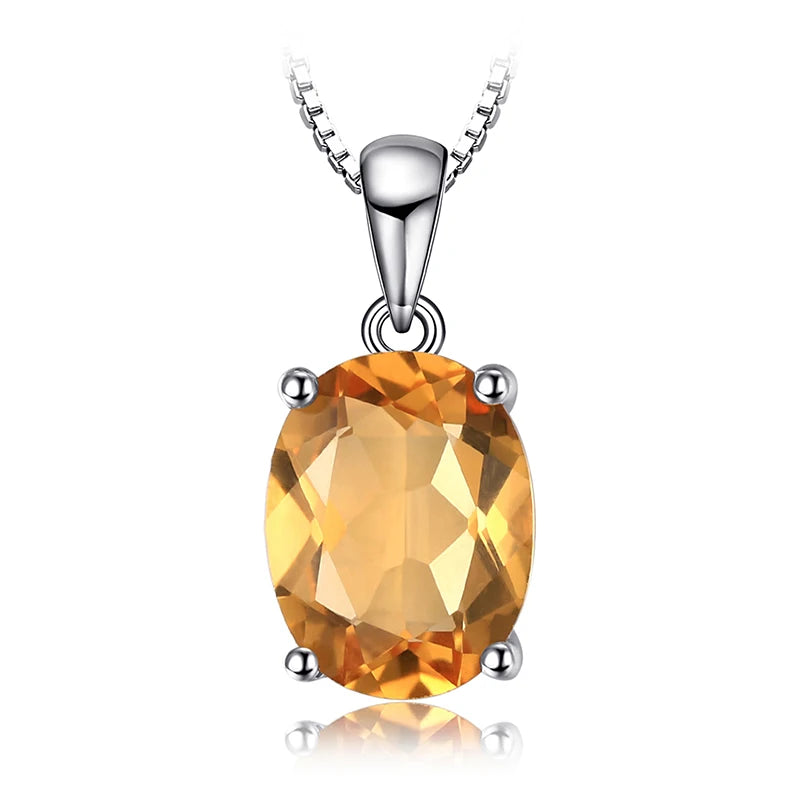 Multi-Gemstone Sterling Silver Pendant Necklace