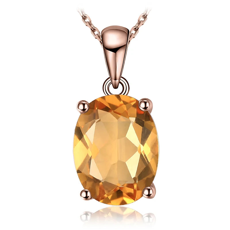 Multi-Gemstone Sterling Silver Pendant Necklace