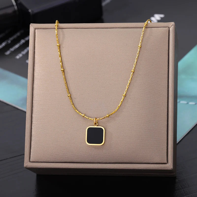 Gold Goth Heart Choker Necklace for Women – Stainless Steel