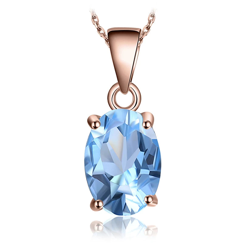 Multi-Gemstone Sterling Silver Pendant Necklace