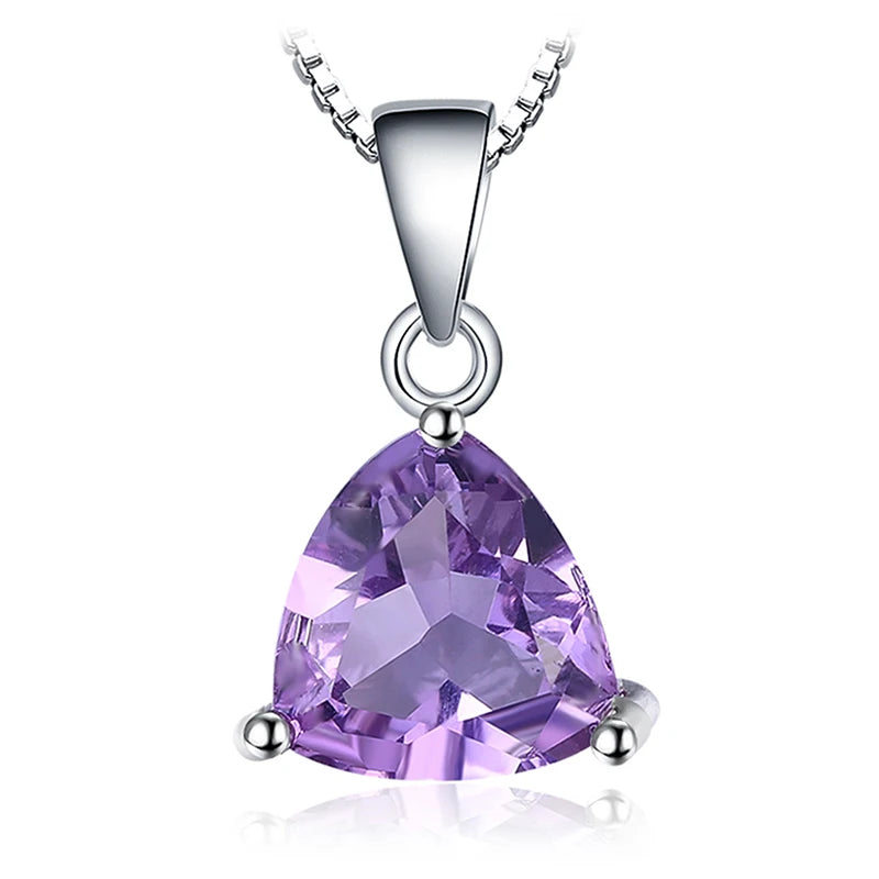 Multi-Gemstone Sterling Silver Pendant Necklace