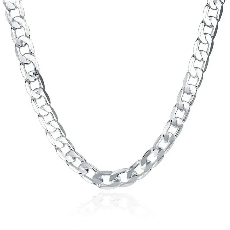 Sterling Silver Chain Necklace for Men & Women – Classic Jewelry Gift