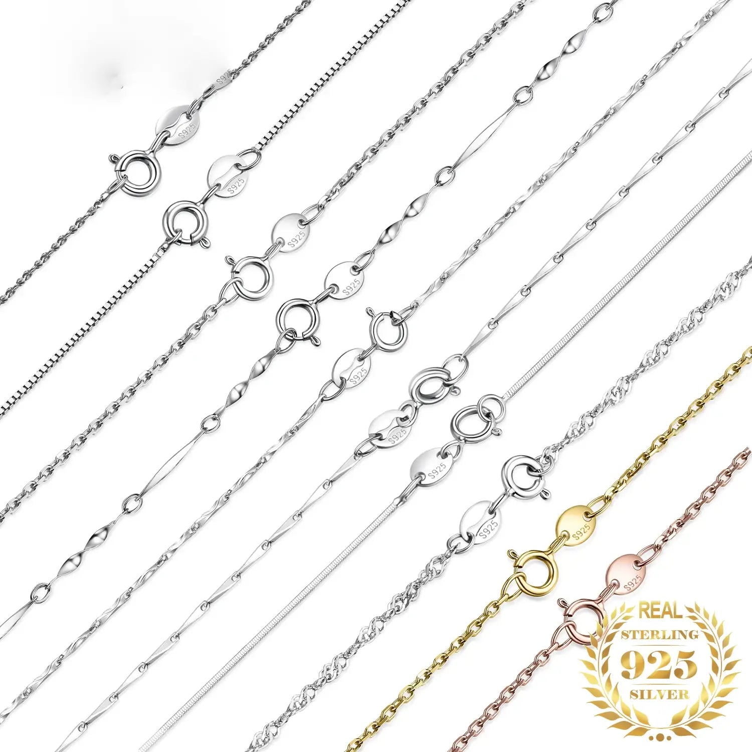 Sterling Silver Women’s Chain Necklace – Ingot & Twist Styles