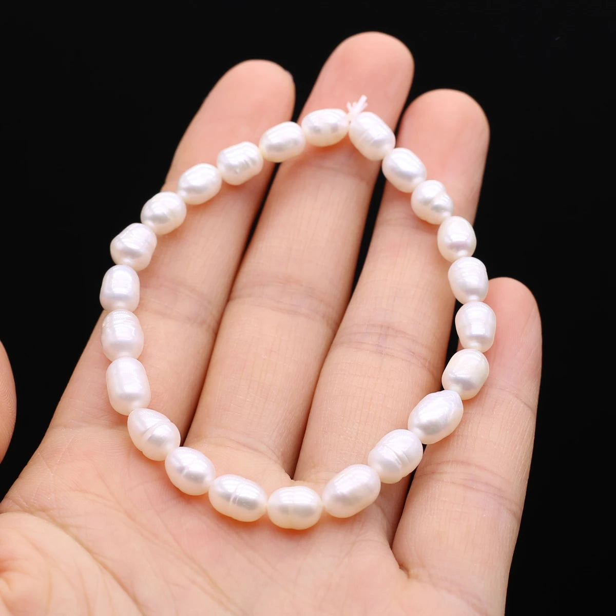 Elegant Natural Freshwater Pearl Stretch Bracelet for Women