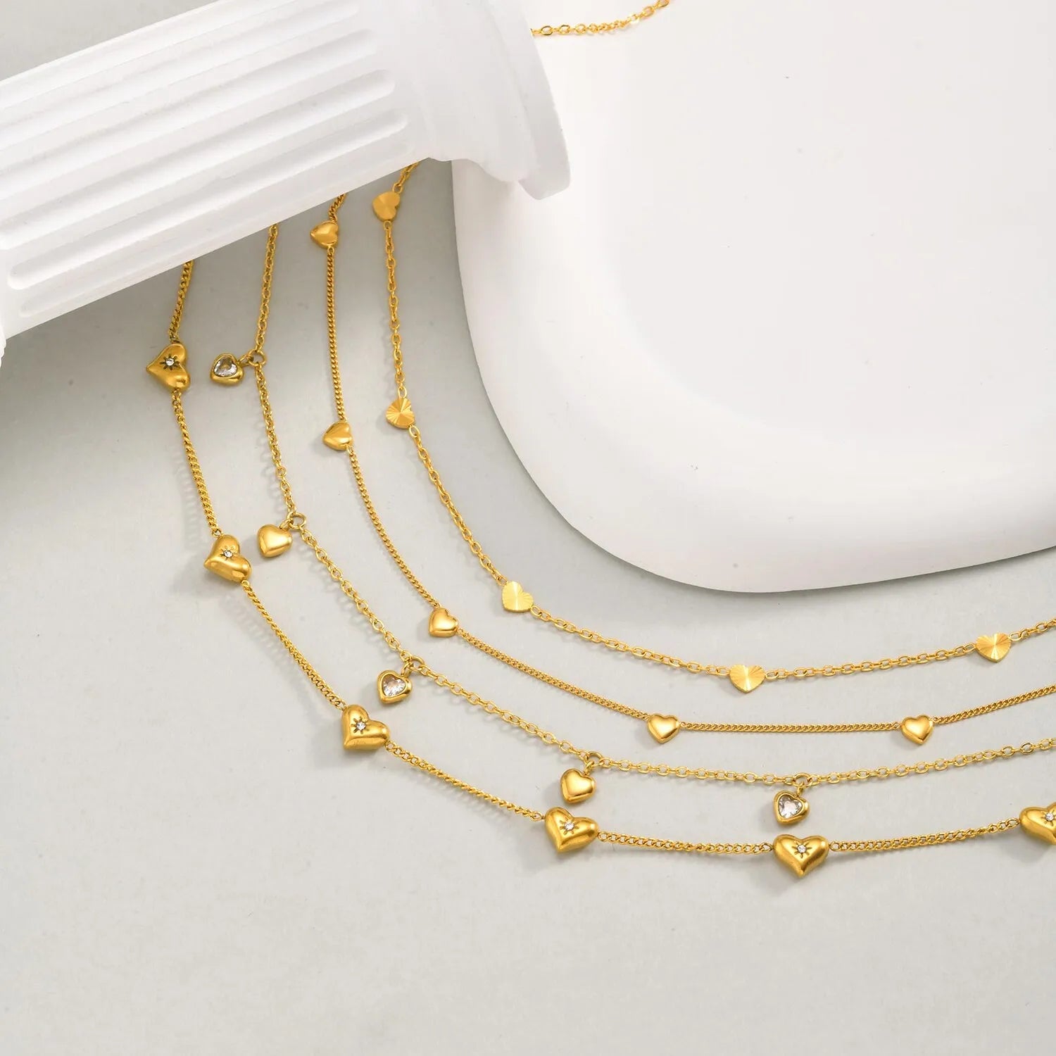 Women’s Layered Stainless Steel Necklace – Minimalist & Nickel-Free