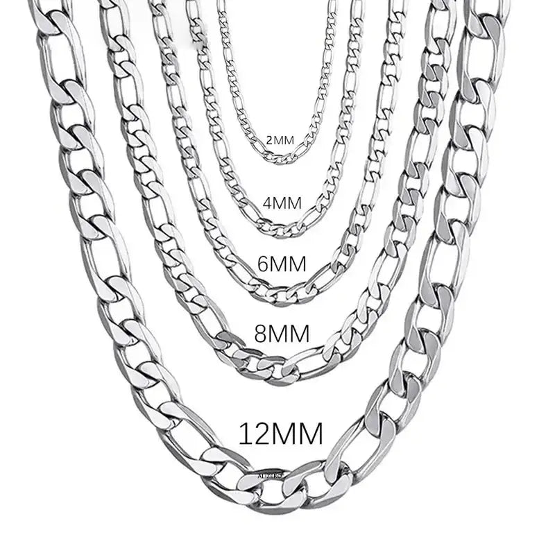 Men’s 925 Sterling Silver Chain Necklace – Luxury Fashion Jewelry