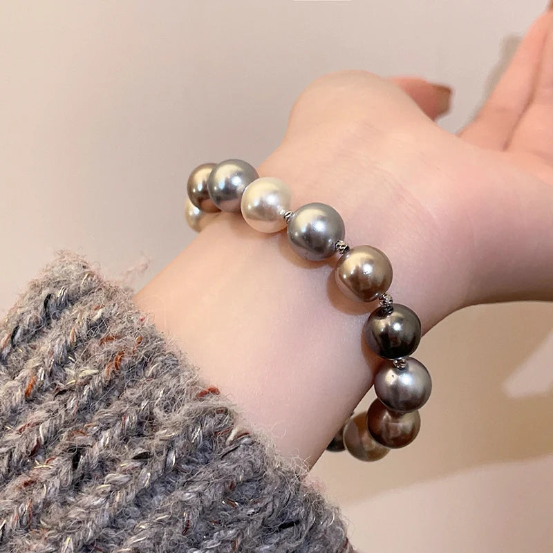 Luxury Color Pearl Bead Bracelet – Magnetic Clasp Jewelry
