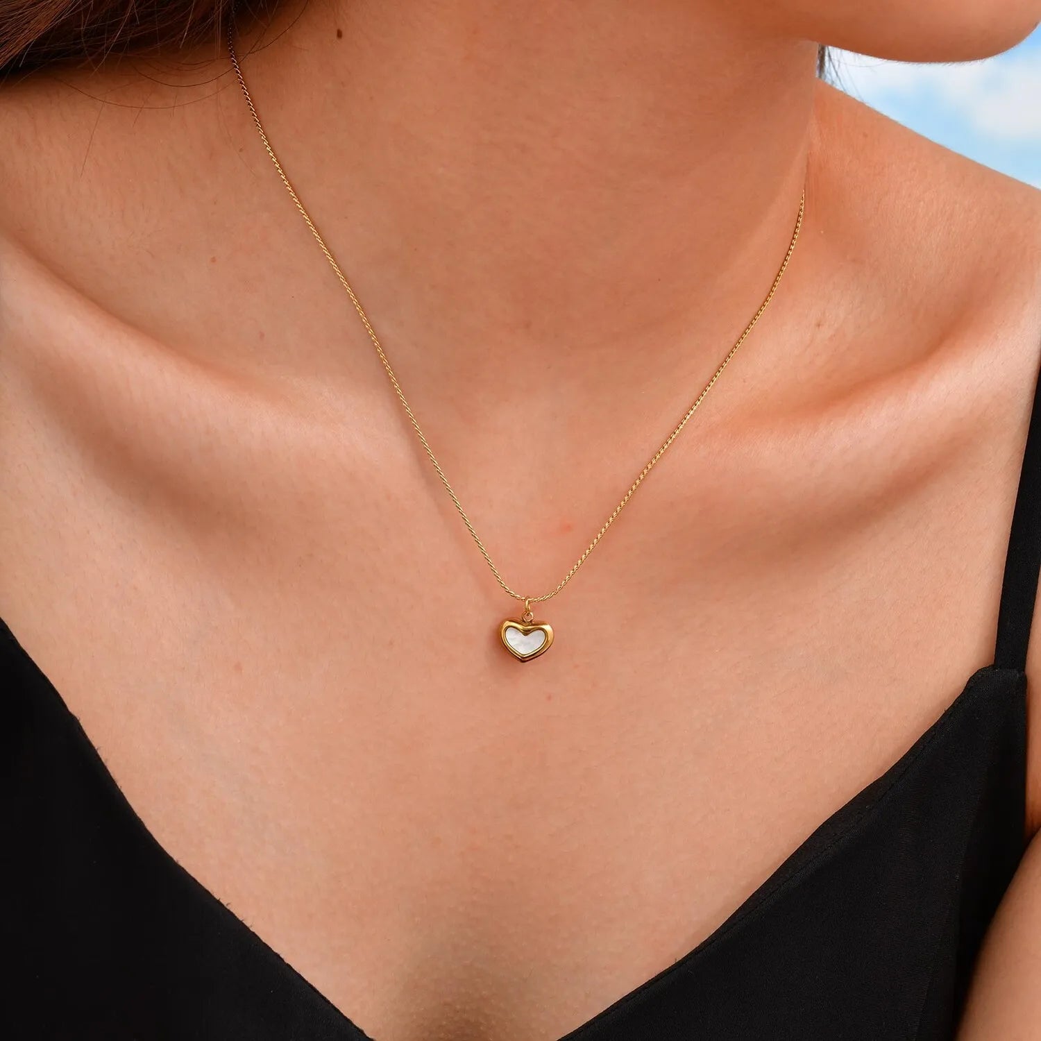 Women’s Layered Stainless Steel Necklace – Minimalist & Nickel-Free