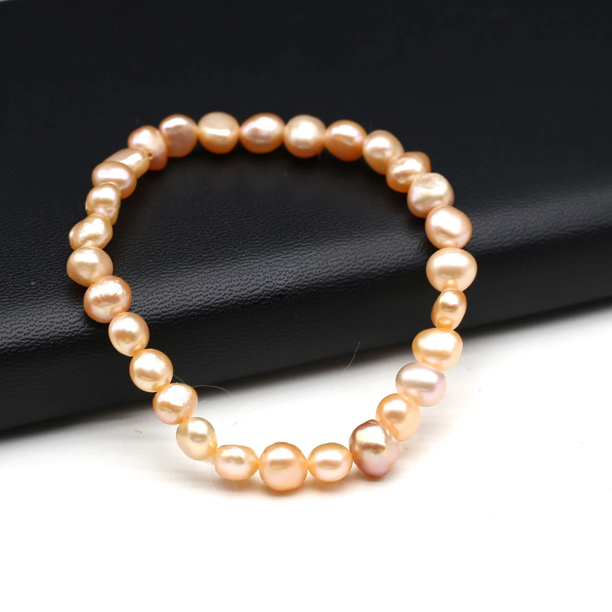 Elegant Natural Freshwater Pearl Stretch Bracelet for Women