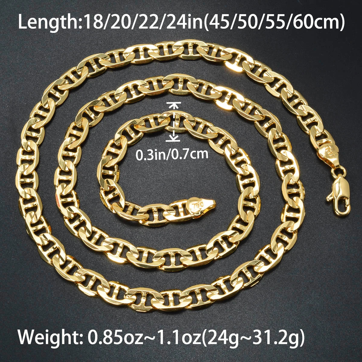 Pig Nose Hollow Chain Copper Choker Necklace for Men & Women
