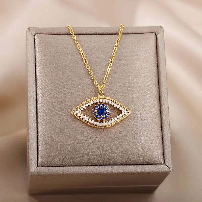 Lightning Paperclip CZ Pave Choker Necklace for Women