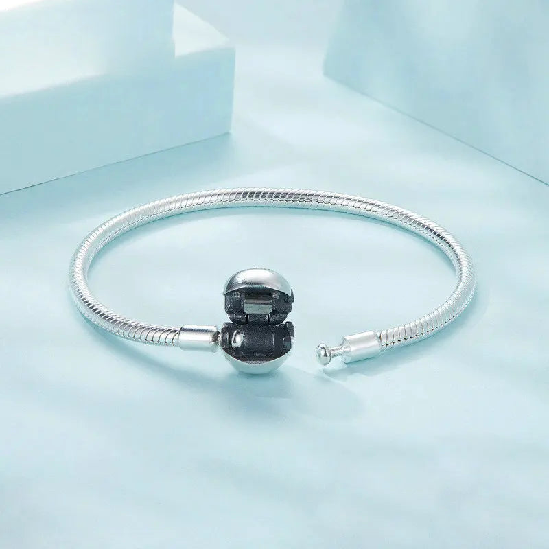 Sterling Silver Forever Love Pave Zircon Bracelet for Women