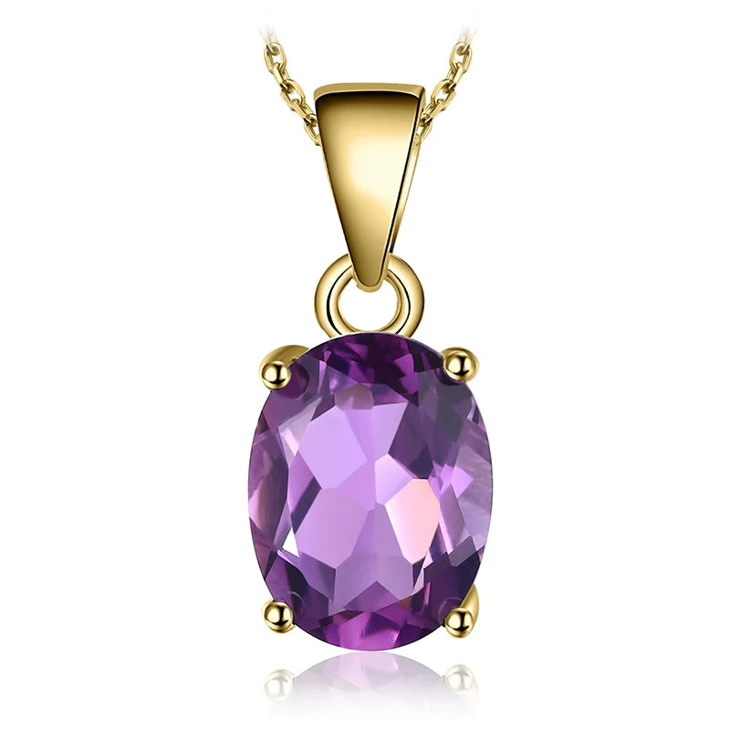 Multi-Gemstone Sterling Silver Pendant Necklace