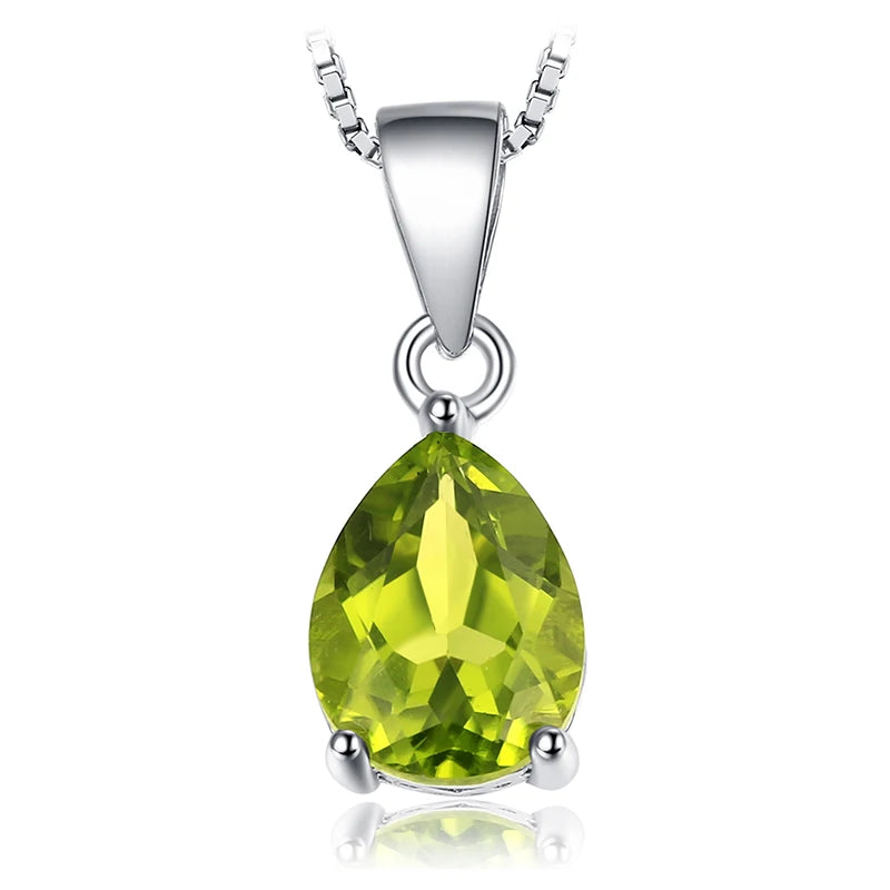 Multi-Gemstone Sterling Silver Pendant Necklace