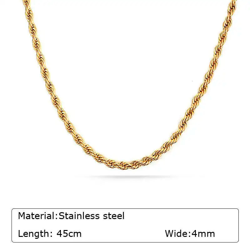 Chunky Gold Oval Link Necklace – Women’s Minimalist Chain Choker