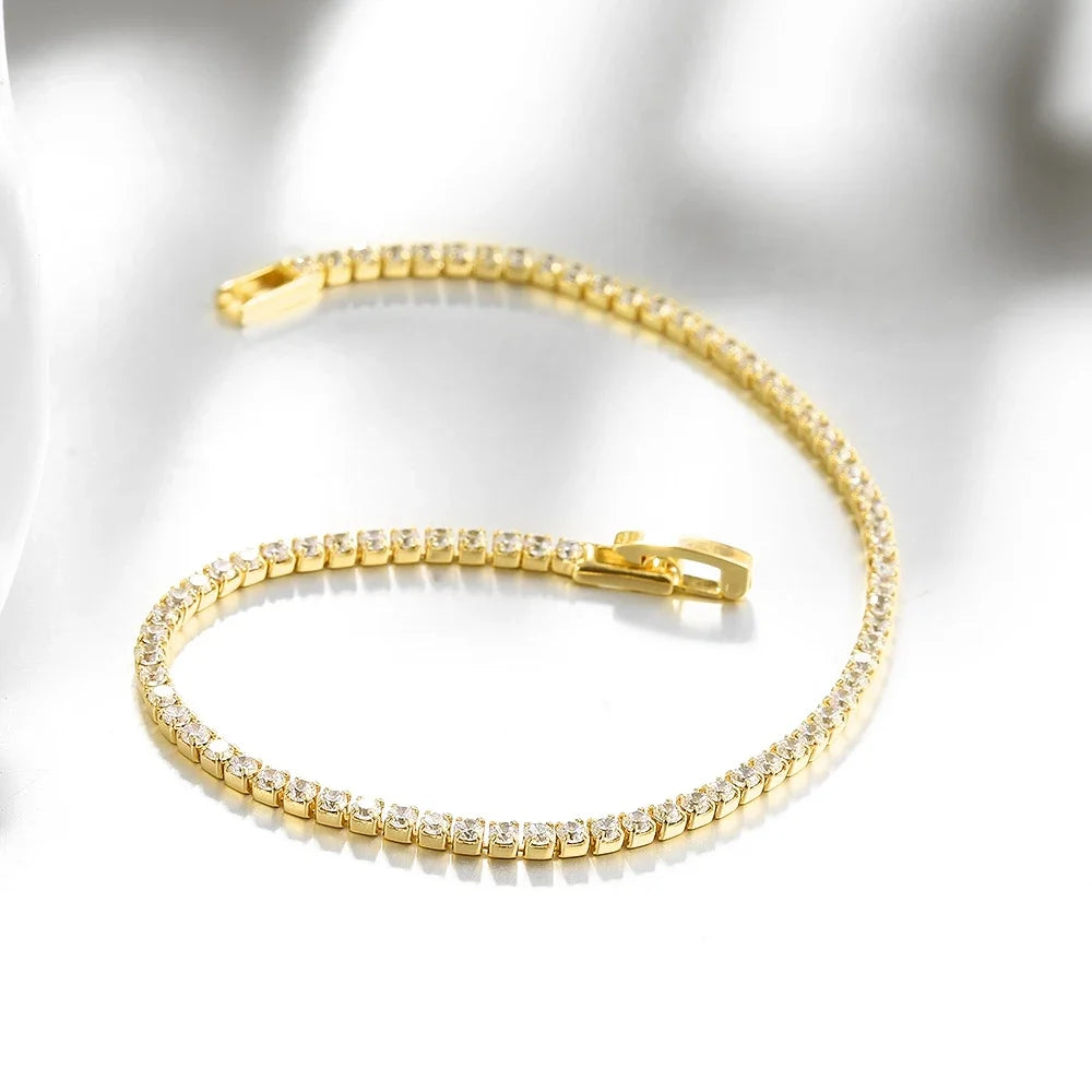 Sterling Silver Zirconia Tennis Bracelet Anniversary Jewelry