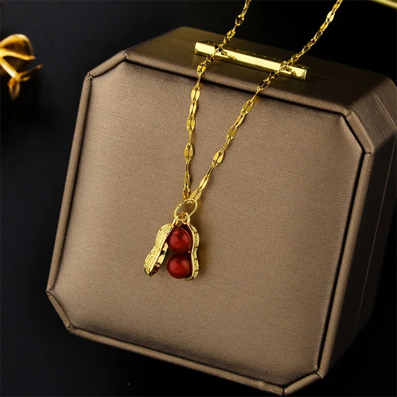 Luxury Zircon Crystal Pendant Necklace – Korean Fashion for Women