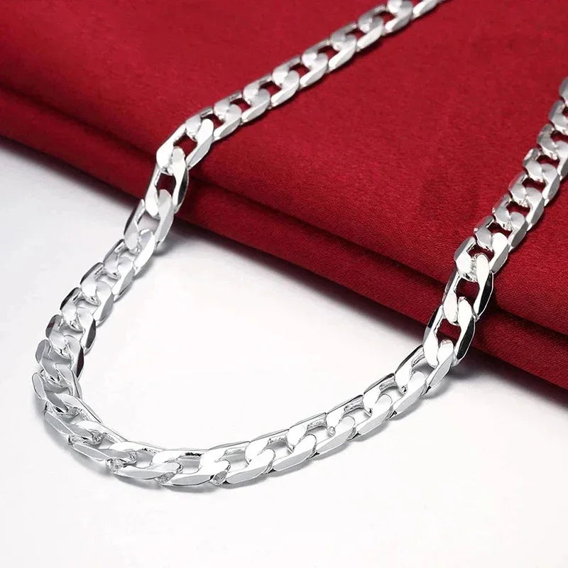 Sterling Silver Chain Necklace for Men & Women – Classic Jewelry Gift