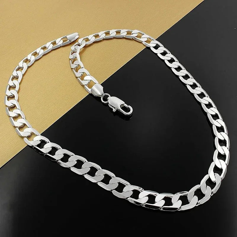 Sterling Silver Chain Necklace for Men & Women – Classic Jewelry Gift