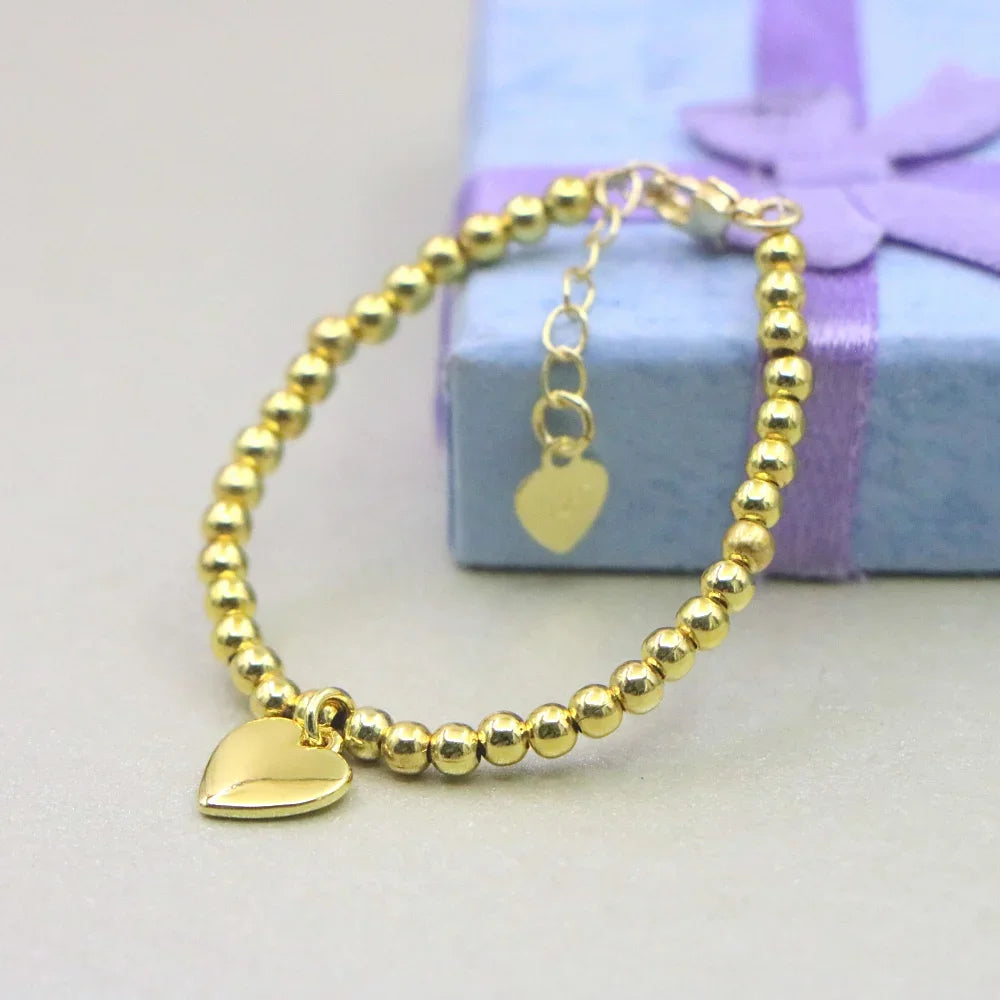 Vintage Stone Baby Bracelet  Luxury Western Girl's Jewelry