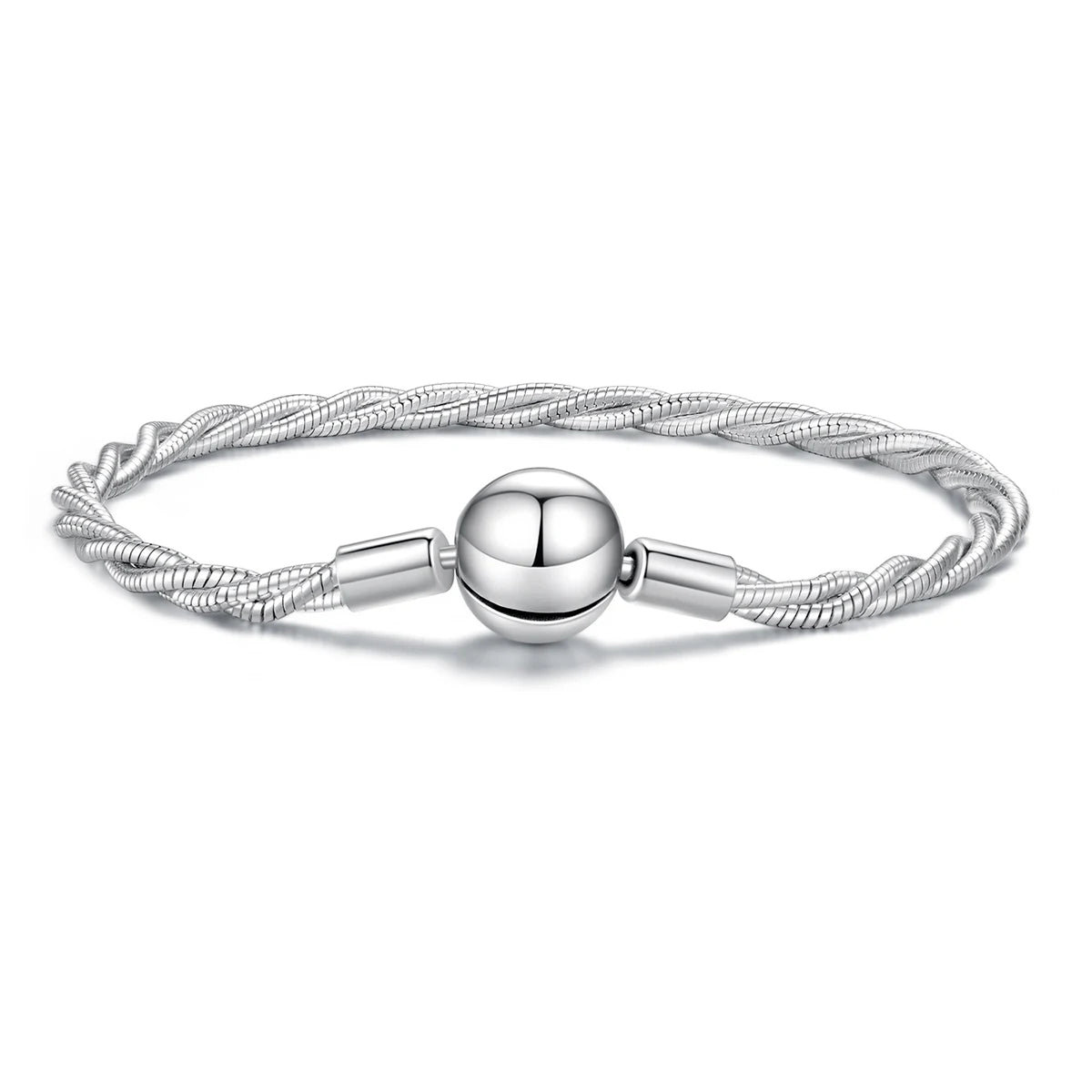 Silver Twisted Cable Chain Bracelet for Women – Elegant Party Jewelry