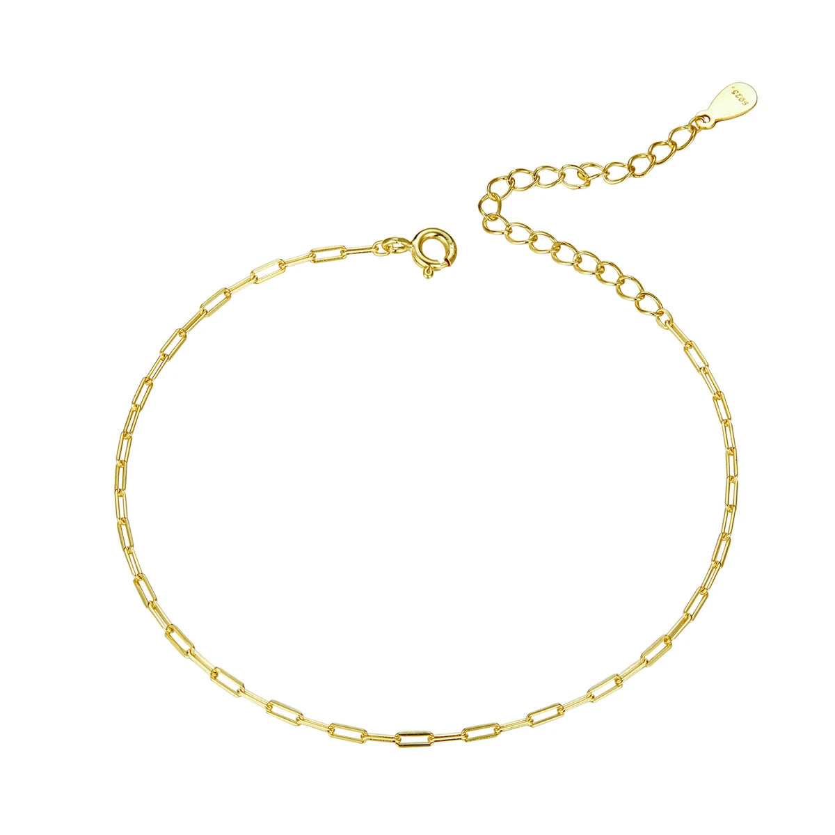 Sterling Silver & Gold Cable Chain Bracelet for Women