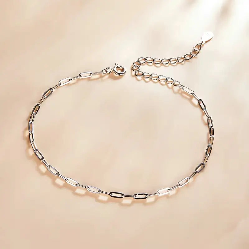 Sterling Silver & Gold Cable Chain Bracelet for Women