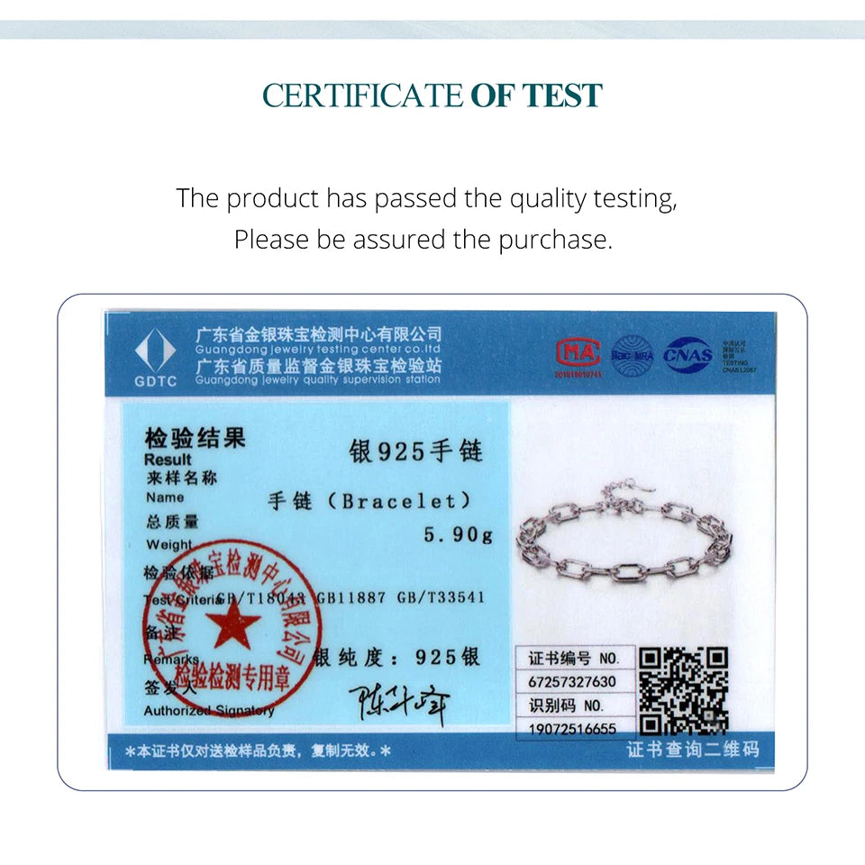 Sterling Silver Paperclip Link Adjustable Bracelet 0.5cm