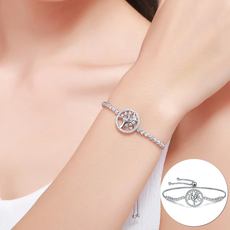 Sterling Silver Turkish Blue Evil Eye Tennis Bracelet for Women