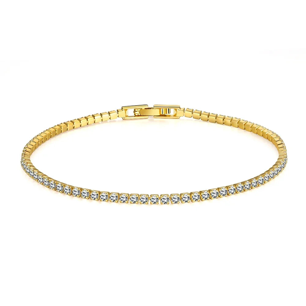 Sterling Silver Zirconia Tennis Bracelet Anniversary Jewelry
