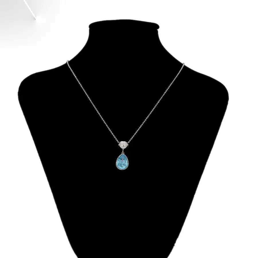 Water Drop Crystal Necklace – Elegant New Arrival for Women