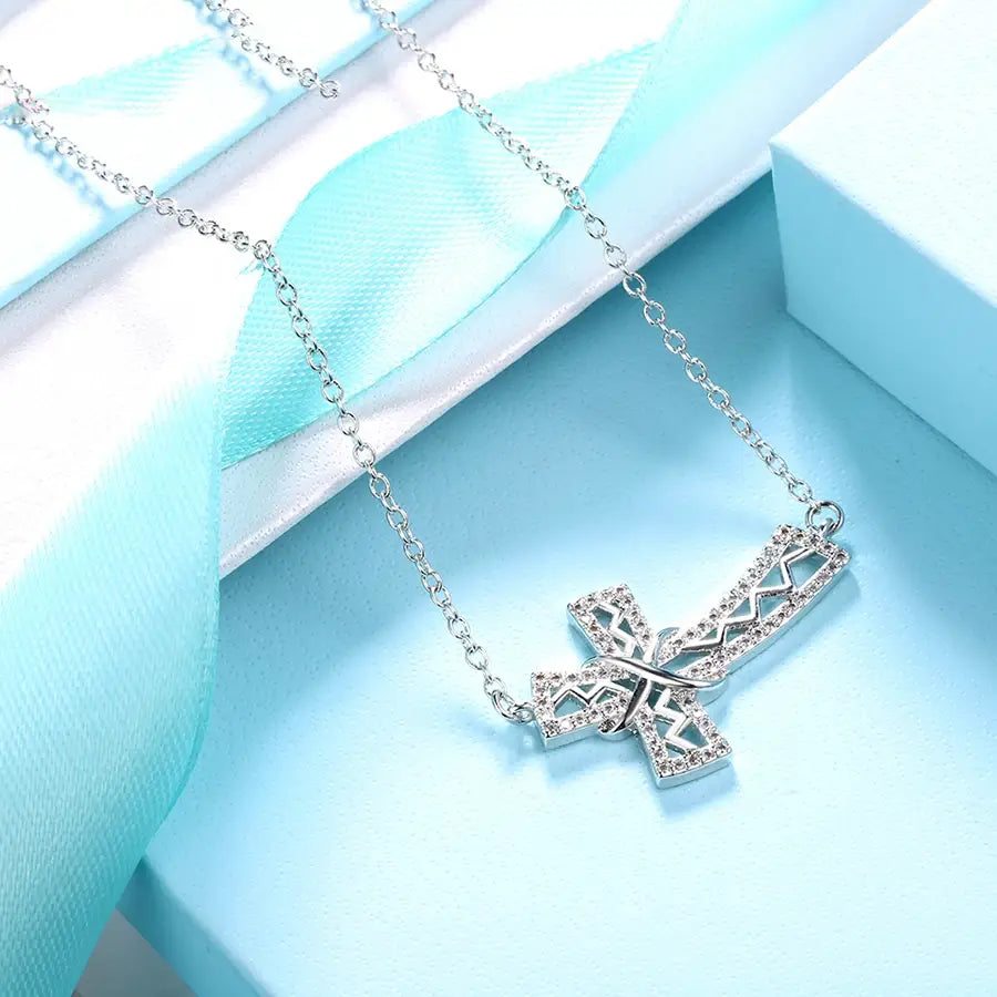 Women’s Cross Pendant with CZ – Christmas Gift