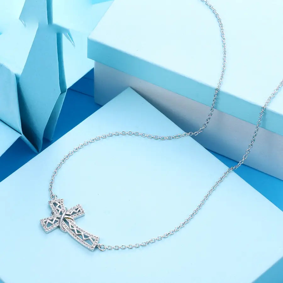 Women’s Cross Pendant with CZ – Christmas Gift