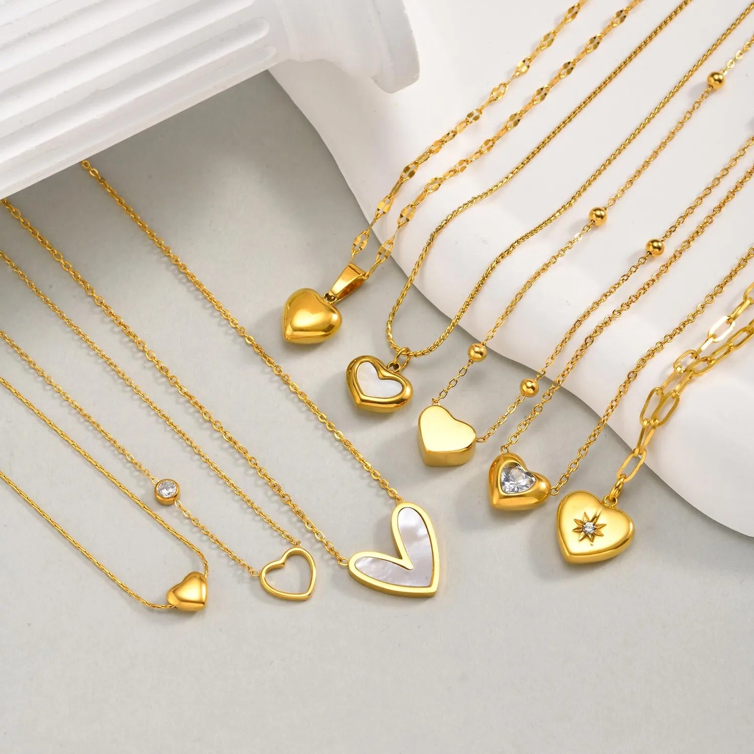 Women’s Layered Stainless Steel Necklace – Minimalist & Nickel-Free